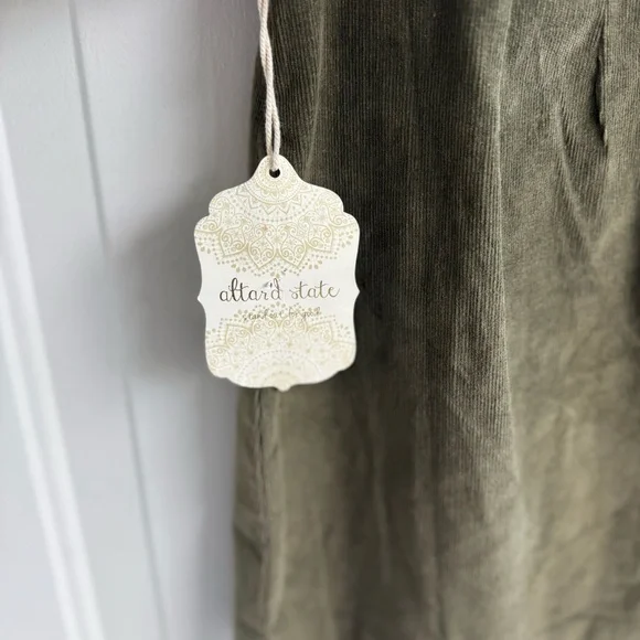 Altar’d‎ State “Addie” Corduroy Skirt – Green, Size M NWT - Picture 5 of 9